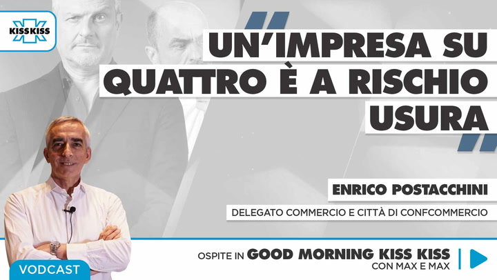 Enrico Postacchini delegato Commercio e Citta' di Confcommercio in Good Morning Kiss Kiss