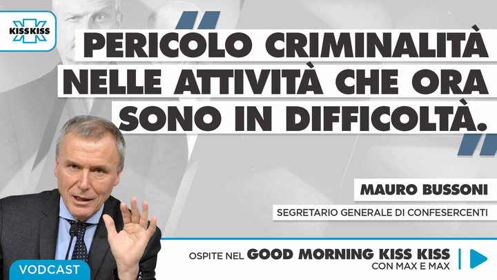 Mauro Bussoni segretario Generale di Confesercenti in Good Morning Kiss Kiss