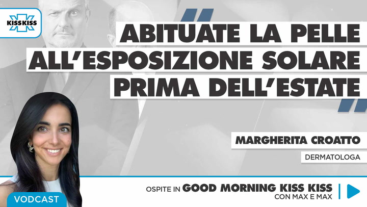 La dermatologa del team Dottoremae'veroche Margherita Croatto in Good Morning Kiss Kiss