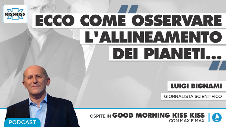 Pianeti allineati: come assistere allo spettacolo del cielo di marzo in Good Morning Kiss Kiss (AUDIO)