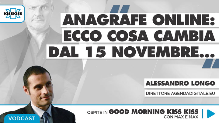 Anagrafe online: cosa cambia dal 15 novembre in Good Morning Kiss Kiss