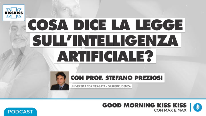 Intelligenza artificiale e diritto: cosa dice la legge? In Good Morning Kiss Kiss (AUDIO)