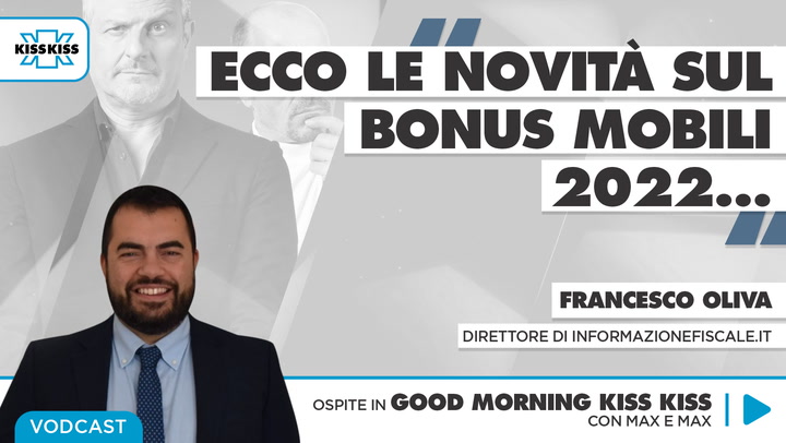 Bonus mobili 2022: tutte le novita' in Good Morning Kiss Kiss