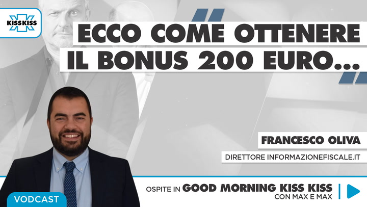 Bonus 200 Euro: tutte le info in Good Morning Kiss Kiss