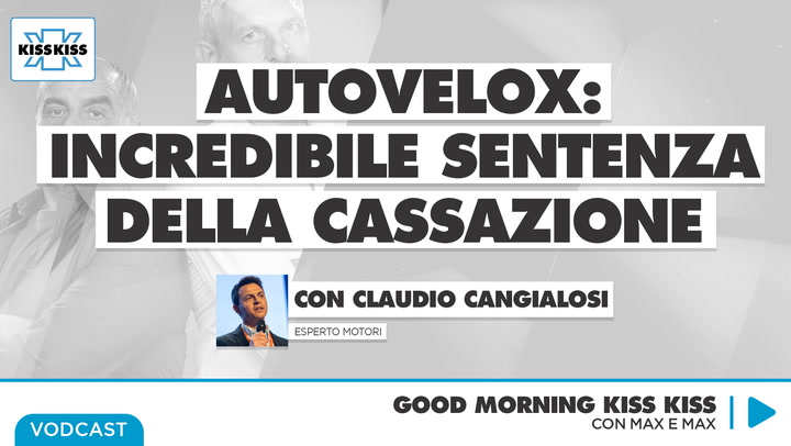 Autovelox: incredibile sentenza della cassazione in Good Morning Kiss Kiss