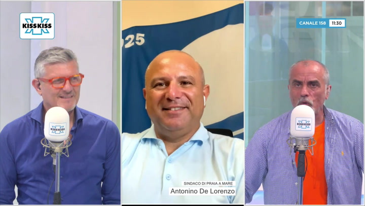 Saluti da Kiss Kiss - Antonino De Lorenzo Sindaco di Praia a Mare (CS)