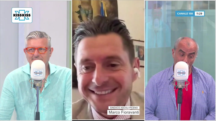 Saluti da Kiss Kiss - Marco Fioravanti sindaco di Ascoli Piceno (AP)
