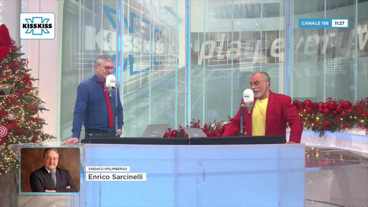 Saluti da Kiss Kiss - Enrico Sarcinelli Sindaco di Spilimbergo (PN)