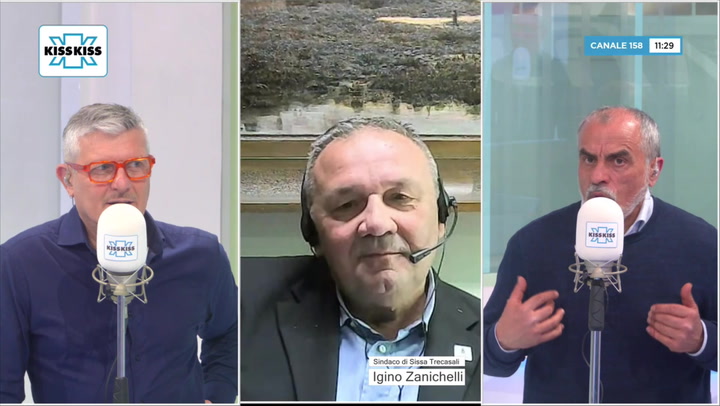 Saluti da Kiss Kiss - Igino Zanichelli sindaco di Sissa Trecasali (PR)