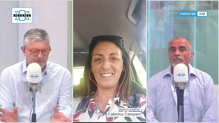Saluti da Kiss Kiss - Caterina Campani Sindaco di Barga (LU)