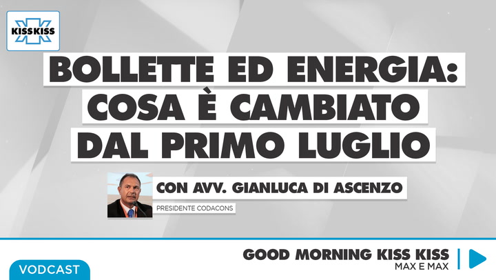Bollette ed energia: cosa e' cambiato dal primo luglio in Good Morning Kiss Kiss