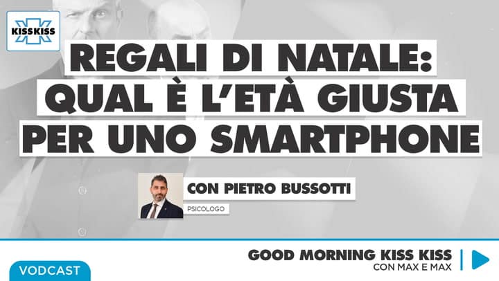 Regali di Natale: qual e' l'eta' giusta per il cellulare in Good Morning Kiss Kiss