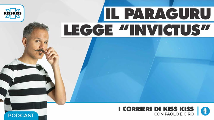 Il Paraguru legge la poesia "Invictus" in I Corrieri di Kiss Kiss (AUDIO)