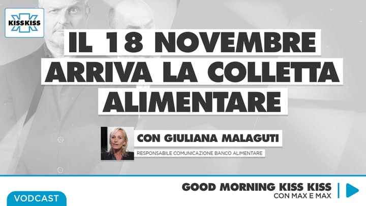 Giuliana Malaguti responsabile comunicazione Banco Alimentare in Good Morning Kiss Kiss