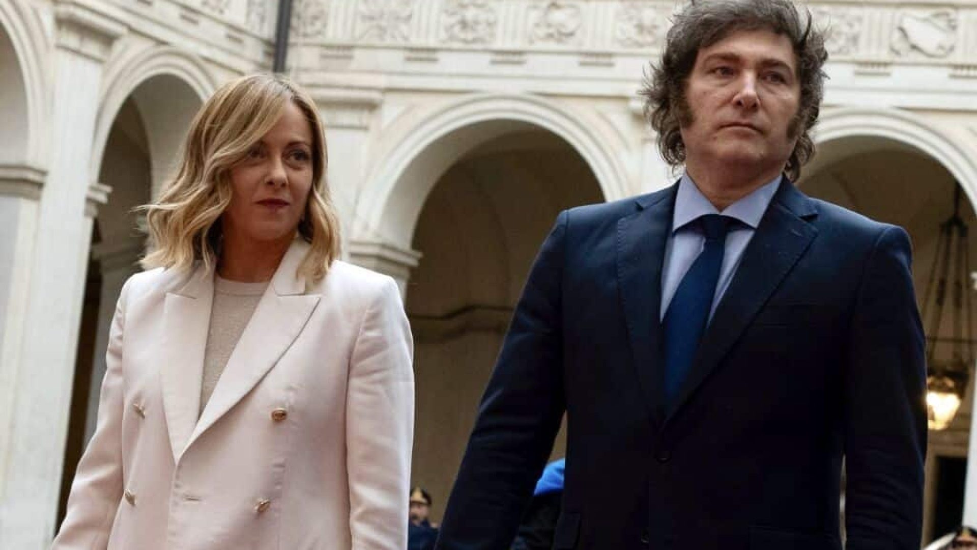 Palazzo Chigi, 12/02/2024 – Il Presidente del Consiglio, Giorgia Meloni, ha incontrato il Presidente della Repubblica Argentina, Javier Gerardo Milei.