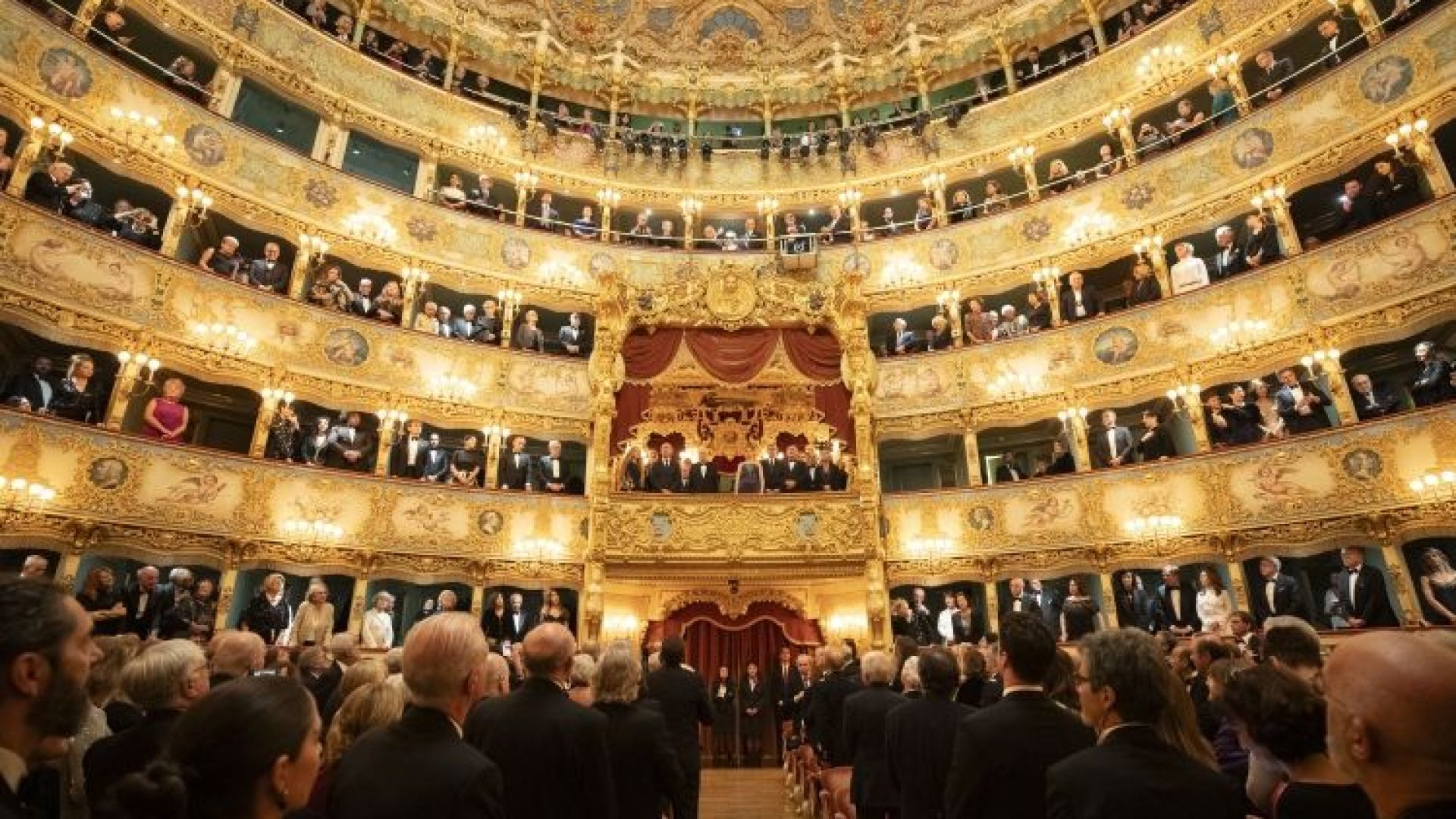 Il Presidente della Repubblica Sergio Mattarella e la Sig.ra Laura,in occasione dell’inaugurazione della stagione lirica e balletto 2023-2024 del Teatro “La Fenice”
